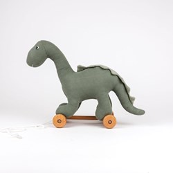 Egmont Toys dinosauro in legno da trainare Victor - giocattolo da 1 anno