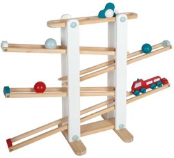 Small Foot pista di biglie in legno XL - giocattolo educativo per bambini