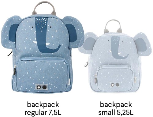 Trixie zaino bambino Mrs. Elephant - cartella impermeabile blu-2