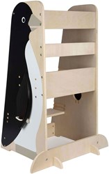 Small Foot torre di apprendimento in legno pinguino Wild Life - sgabello Montessori 92cm