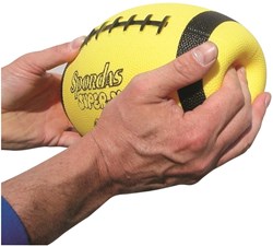 Megaform pallone football americano SuperSafe misura 7 giallo nero allenamento