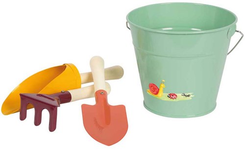 Small Foot set attrezzi da giardino giocattolo per bambini Tiny Garden 4 pezzi