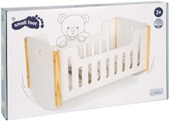 Lettino per bambole in legno bianco Little Button - lettino per bambole fino a 46 cm