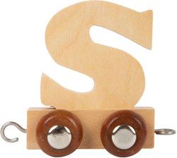 Small Foot trenino di lettere in legno S - set di 12 giocattoli