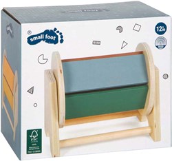 Small Foot tamburo rotante Montessori in legno FSC giocattolo educativo