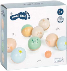 Small Foot gioco di bocce in legno Garden Buddies per bambini set 8 pezzi