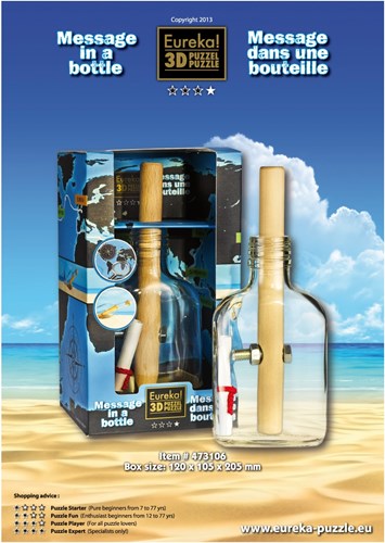 Eureka rompicapo - Message in a Bottle puzzle 3D per adulti-3