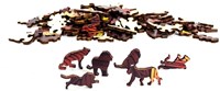 Eureka puzzle in legno Leone 2D RainboWooden - 121 pezzi di divertimento-2