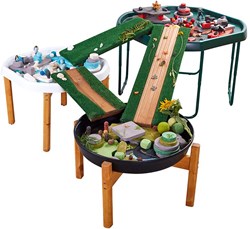 Cosy piattaforme in legno tuff spot set 3 pezzi per giochi di fantasia