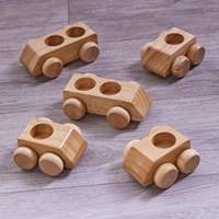 Cosy set veicoli in legno matematica - giocattolo educativo per bambini