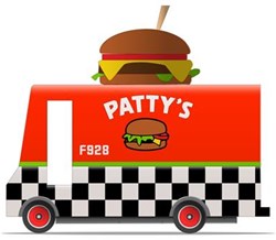 Candylab Candycar furgone Patty's Hamburger auto giocattolo in legno