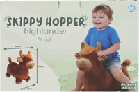 Mini Club mucca Highland saltellante peluche con pompa 60cm giocattolo-3