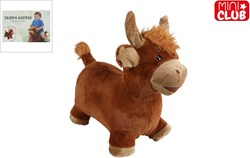 Mini Club mucca Highland saltellante peluche con pompa 60cm giocattolo