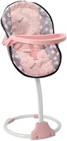 Sedia per bambole 3 in 1 grigio rosa 42x40x40 cm sedia giocattolo