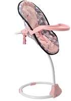 Sedia per bambole 3 in 1 grigio rosa 42x40x40 cm sedia giocattolo-2