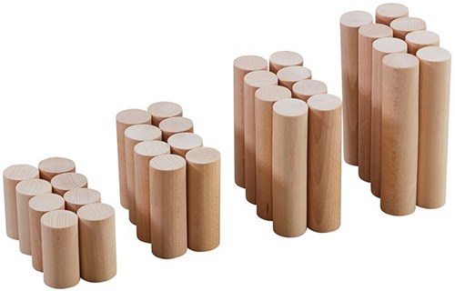 Cosy colonne da costruzione set in legno 32 pezzi giocattolo educativo