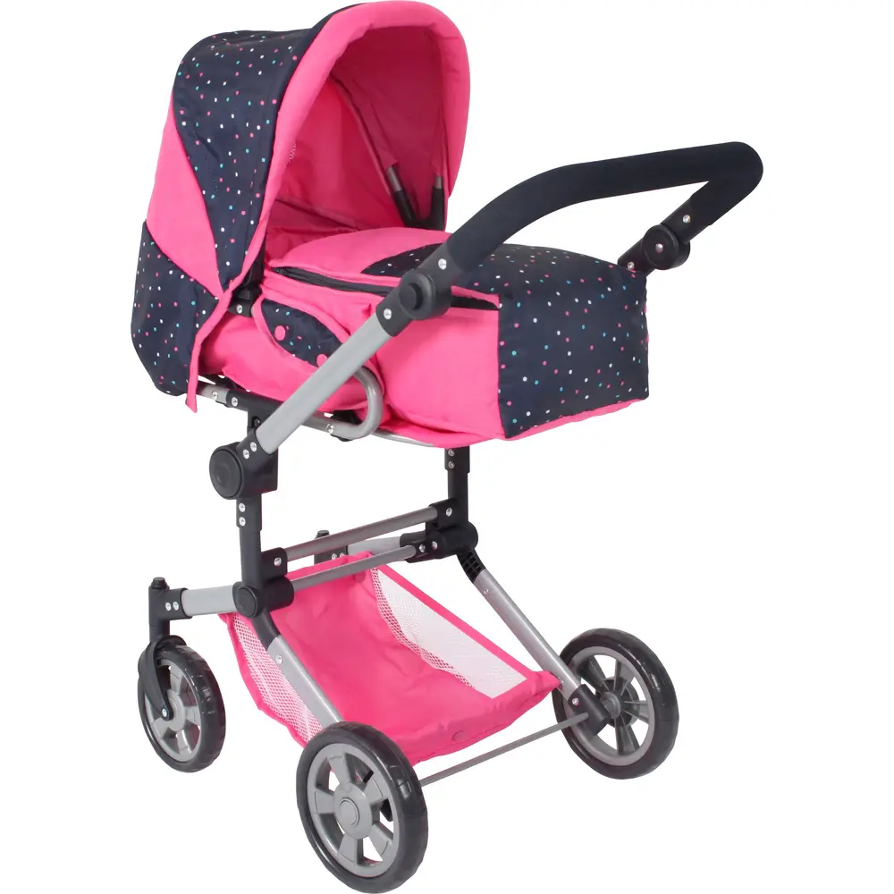 Bayer Chic 2000 passeggino per bambole Jara combi Confetti Rosa regolabile
