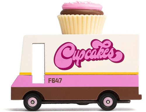 Candylab Candycar Furgone Cupcake Furgone - Macchinina in legno per bambini