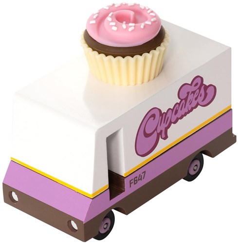 Candylab Candycar Furgone Cupcake Furgone - Macchinina in legno per bambini-2