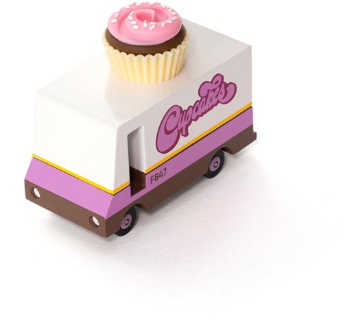 Candylab Candycar Furgone Cupcake Furgone - Macchinina in legno per bambini-3