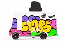 Candylab auto giocattolo van Graffiti Black - design unico
