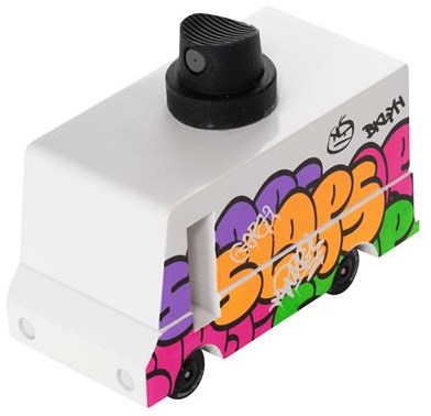 Candylab auto giocattolo van Graffiti Black - design unico-2