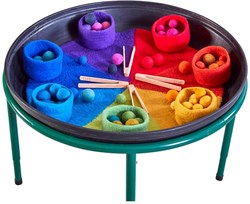 Cosy Tappetino da Gioco Arcobaleno in Feltro per Vasche Profonde e Gioco Sensoriale