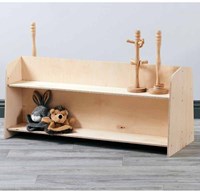 Cosy scaffale in legno doppio lato 45cm salvaspazio