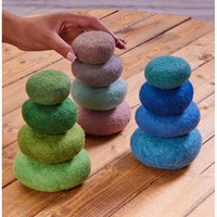 Cosy ciottoli impilabili in feltro giocattolo educativo - gioco sensoriale