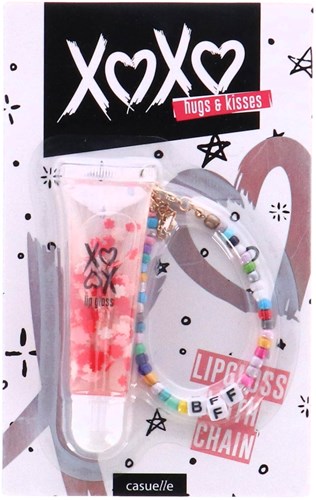 Braccialetto lucidalabbra Casuelle XoXo multicolore per bambini gloss-2