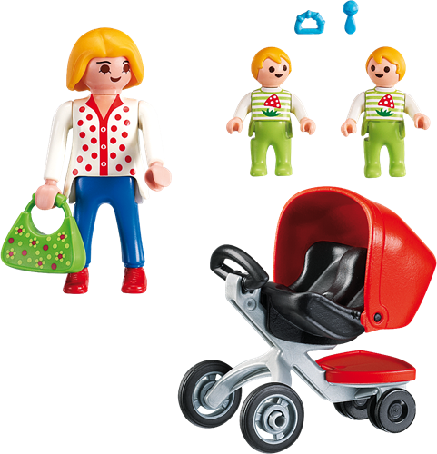 Playmobil City Life passeggino - Carrozzina gemellare 5573 giocattolo-2