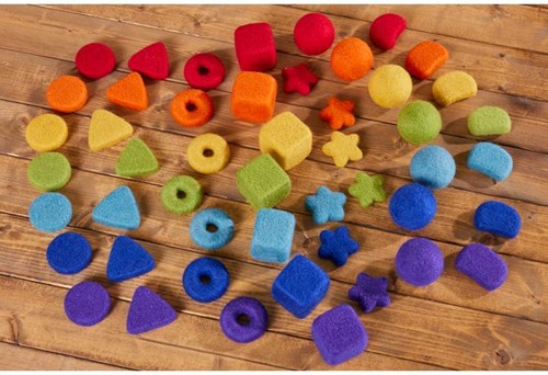 Cosy feltalas loose parts rainbow chunks - 55841