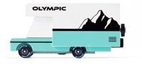 Candylab auto giocattolo Olympic RV - camper retrò in legno