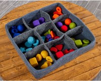 Cosy organizer in feltro per grandi pezzi sciolti - vassoio porta giocattoli-2