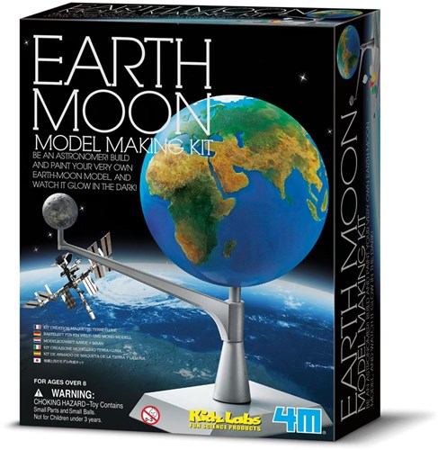 4M KidzLabs set costruzione spazio - Modello Terra-Luna giocattolo