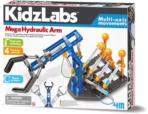 4M Mega Braccio Idraulico - Kidzlabs robot giocattolo scientifico