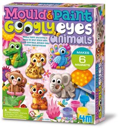 4M Set Creativo Colare e Dipingere Animali Occhi Mobili