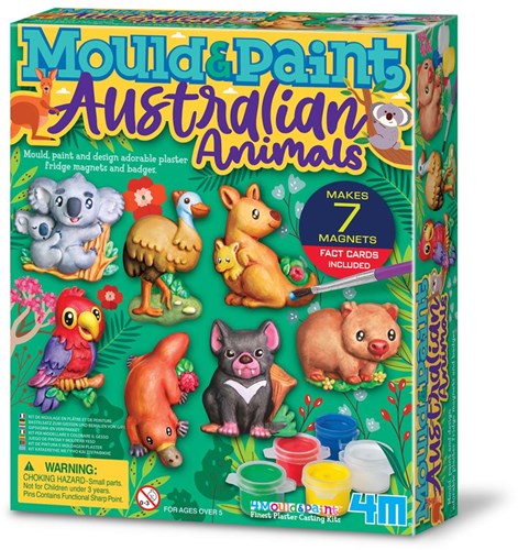4M kit creativo colare e dipingere animali australiani giocattolo
