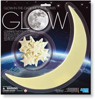 4M set decorazione cameretta luna e stelle fosforescenti