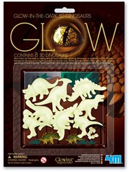 4M Glow in the Dark Dinosauro 3D - Set decorativo fosforescente