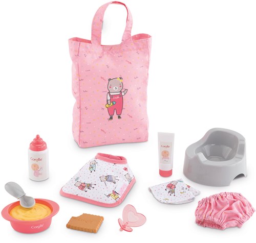 Corolle set cura bambole - accessori per bambole 30 cm - rosa-2