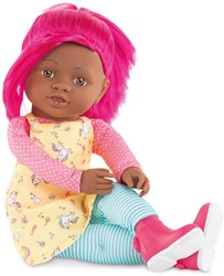 Corolle Rainbow bambola Celena 40cm - bambola profumata alla vaniglia con capelli rosa