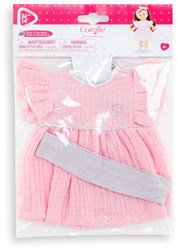 Corolle vestito per bambole con fascia - abito rosa per bambole 36 cm
