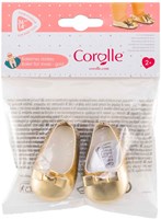 Corolle scarpe ballerine dorate per bambola - accessorio bambola 36cm