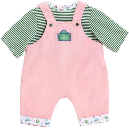 Corolle vestiti bambola bebè 42cm - T-shirt e salopette - outfit colorato-2