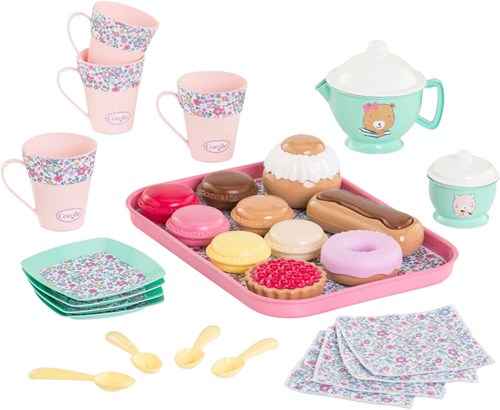 Corolle Set da tè per bambola - Accessori per bambole, 30 pezzi, gioco di ruolo-3