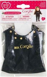 Corolle maglietta bambole nero oro 36cm - accessorio abbigliamento bambole