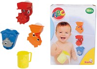 Simba set da bagno giocattolo da bagno con ventosa e bicchiere, divertimento colorato