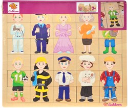 Eichhorn puzzle in legno professioni - giocattolo educativo 30 pezzi