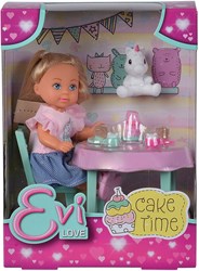 Bambola mini Cake Time giocattolo da forno Evi Love colorata